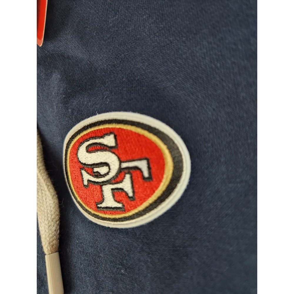 SAN FRANCISCO 49ERS Men's 3XL Antigua Navy Football‎ Logo Sweatshirt Hoodie NWT - Picture 3 of 10